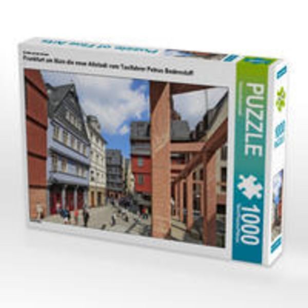 CALVENDO Puzzle Frankfurt am Main die neue Altstadt vom Taxifahrer Petrus Bodenstaff 1000 Teile Lege-Größe 64 x 48 cm Foto-Puzzle Bild von Petrus Bodenstaff