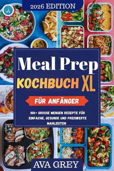 Produktbild: Meal Prep Kochbuch XL f&uuml;r Anf&auml;nger: &Uuml;ber 100 Gro&szlig;mengen-Rezepte f&uuml;r einfaches, gesundes und bezahlbares Essen