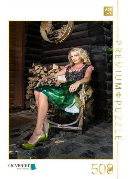 CALVENDO Puzzle Model: Julia Himmel | 500 Teile Lege-Größe 48 × 36 cm Foto-Puzzle für Erwachsene