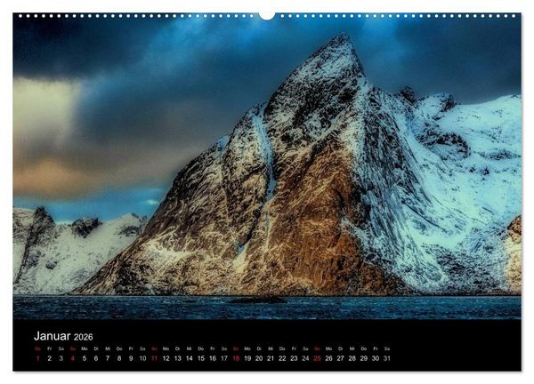 Produktbild: Norwegen, Landschaften in Schnee und Eis (hochwertiger Premium Wandkalender 2026 DIN A2 quer), Kunstdruck in Hochglanz