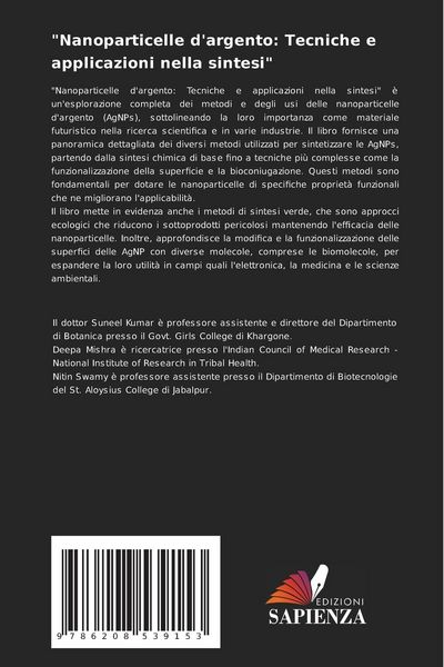 Produktbild: "Nanoparticelle d'argento: Tecniche e applicazioni nella sintesi"