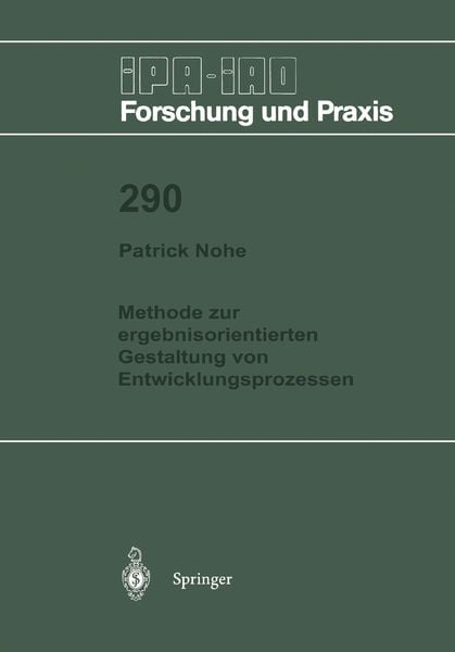 Produktbild: Methode zur ergebnisorientierten Gestaltung von Entwicklungsprozessen