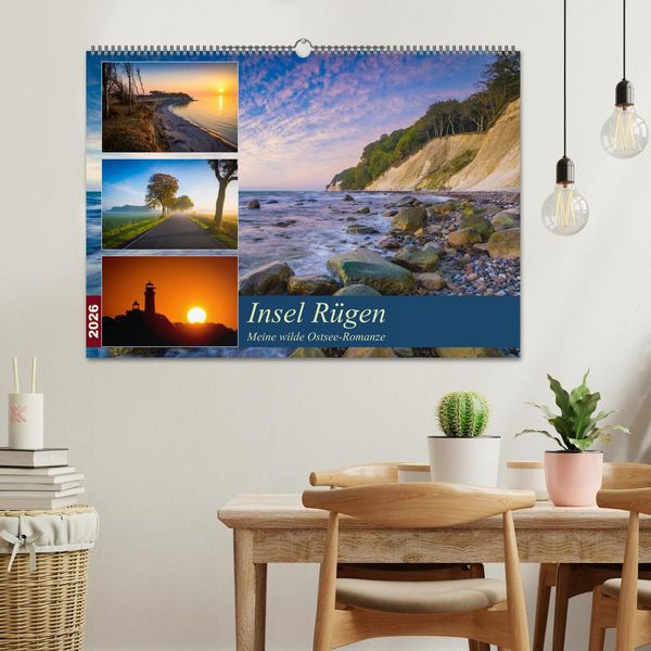 Produktbild: Insel R&uuml;gen - Meine wilde Ostsee-Romanze (Wandkalender 2026 DIN A2 quer), CALVENDO Monatskalender