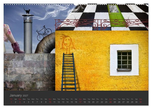 Produktbild: Journey in another World - Surreal Impressions (High Quality Premium Wall Calendar 2027 DIN A2 landscape),CALVENDO 12 Month Wall Calendar