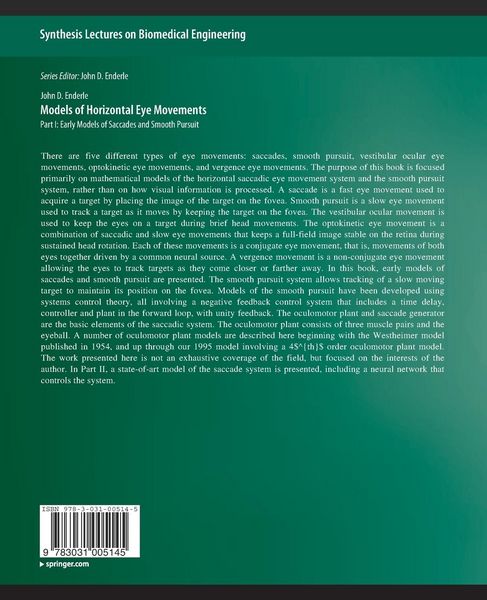 Produktbild: Models of Horizontal Eye Movements, Part I