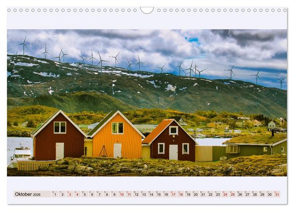 Produktbild: Norwegen Nordland Troms og Finnmark - Panoramen (Wandkalender 2026 DIN A3 quer), CALVENDO Monatskalender