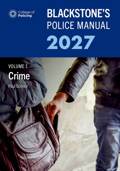 Produktbild: Blackstone''s Police Manual Volume 1: Crime 2027