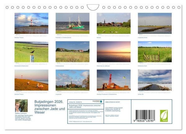 Produktbild: Butjadingen 2026. Impressionen zwischen Jade und Weser (Wandkalender 2026 DIN A4 quer), CALVENDO Monatskalender