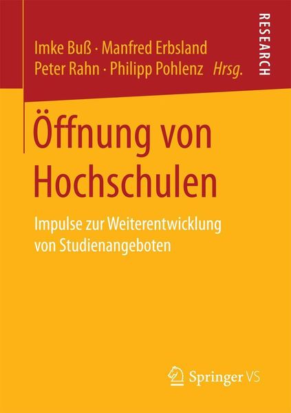 Produktbild: &Ouml;ffnung von Hochschulen