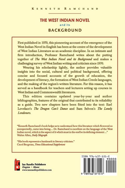 Produktbild: The West Indian Novel and Its Background