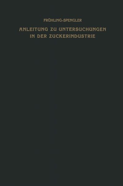 Produktbild: Anleitung zu Untersuchungen in der Zuckerindustrie