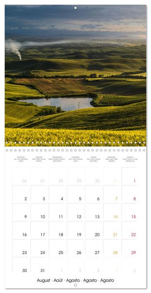 Produktbild: Toscane Nature et agriculture (Calendrier mural carr&eacute; 2027 30x30 cm) Calendrier double avec une page pour vos prises de notes