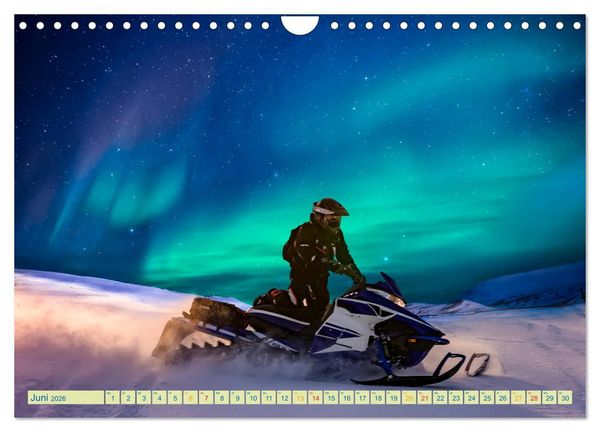 Produktbild: Schneemobil - so cool (Wandkalender 2026 DIN A4 quer), CALVENDO Monatskalender