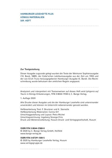 Produktbild: Iphigenie auf Tauris von Johann Wolfgang von Goethe (Textausgabe)