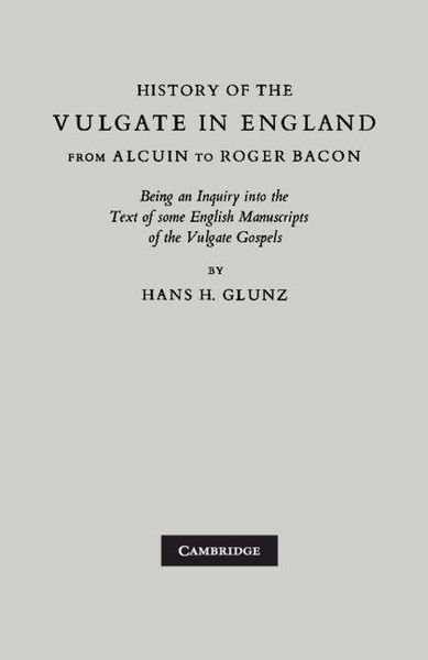Produktbild: History of the Vulgate in England from Alcuin to Roger Bacon