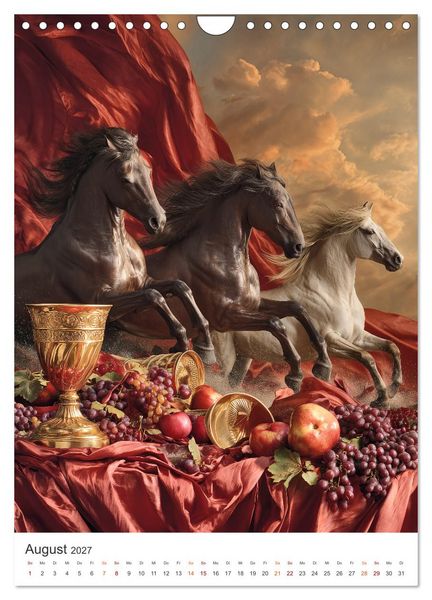Produktbild: Edle Pferde (Wandkalender 2027 DIN A4 hoch), CALVENDO Monatskalender