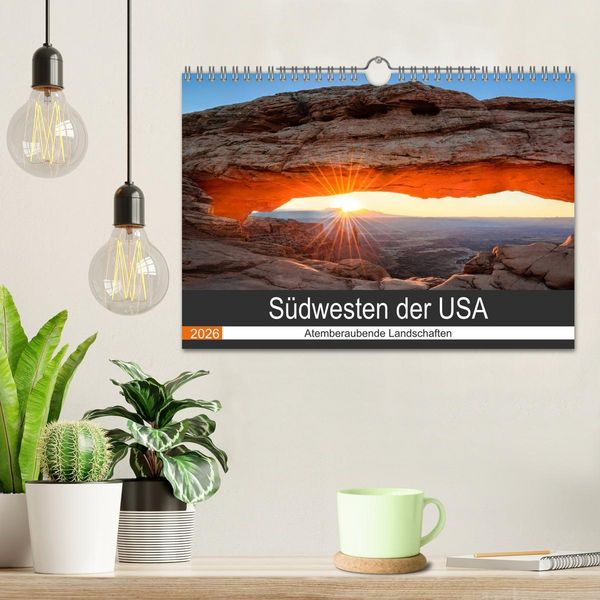 Produktbild: S&uuml;dwesten der USA - Atemberaubende Landschaften (Wandkalender 2026 DIN A4 quer), CALVENDO Monatskalender