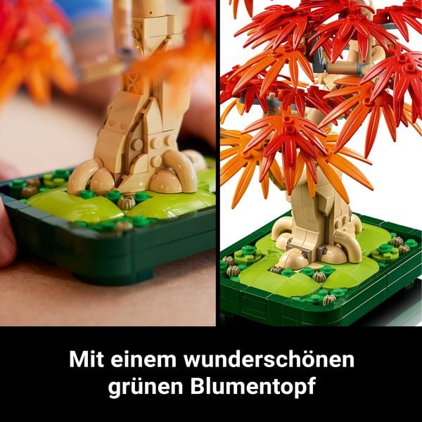 Produktbild: LEGO Botanicals 10348 Japanischer Roter Ahorn, Bonsai Baum, DIY Set