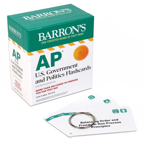 Produktbild: AP U.S. Government and Politics Flashcards, Fourth Edition: Up-To-Date Review + Sorting Ring for Custom Study