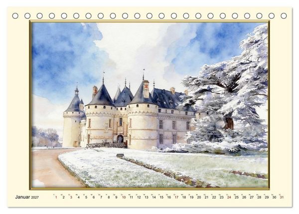 Produktbild: M&auml;rchenschl&ouml;sser an der Loire (Tischkalender 2027 DIN A5 quer), CALVENDO Monatskalender