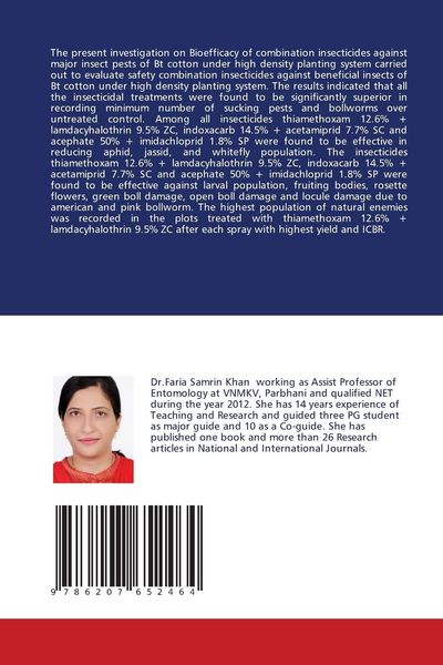 Produktbild: Bioefficacy of combination insecticides against major insect pest