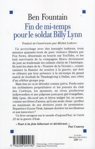 Produktbild: Fin de mi-temps pour le soldat Billy Lynn