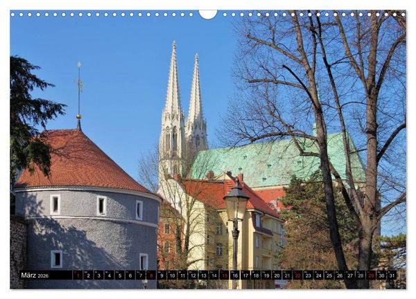 Produktbild: G&ouml;rlitz - Die Perle Niederschlesiens (Wandkalender 2026 DIN A3 quer), CALVENDO Monatskalender