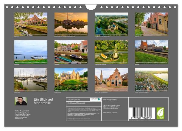 Produktbild: Ein Blick auf Medemblik (Wandkalender 2026 DIN A4 quer), CALVENDO Monatskalender