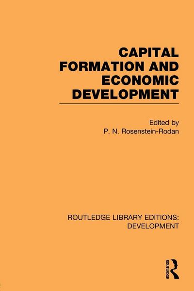 Produktbild: Capital Formation and Economic Development