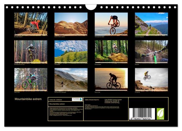 Produktbild: Mountainbike extrem (Wandkalender 2026 DIN A4 quer), CALVENDO Monatskalender