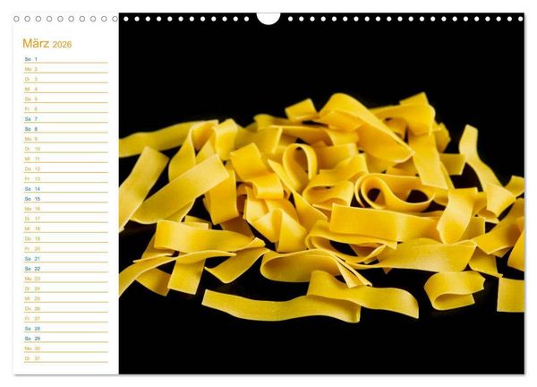 Produktbild: Pasta (Wandkalender 2026 DIN A3 quer), CALVENDO Monatskalender