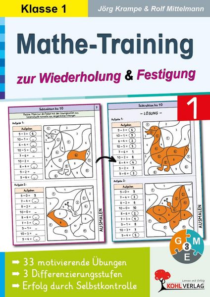 Produktbild: Mathe-Training zur Wiederholung und Festigung / Klasse 1