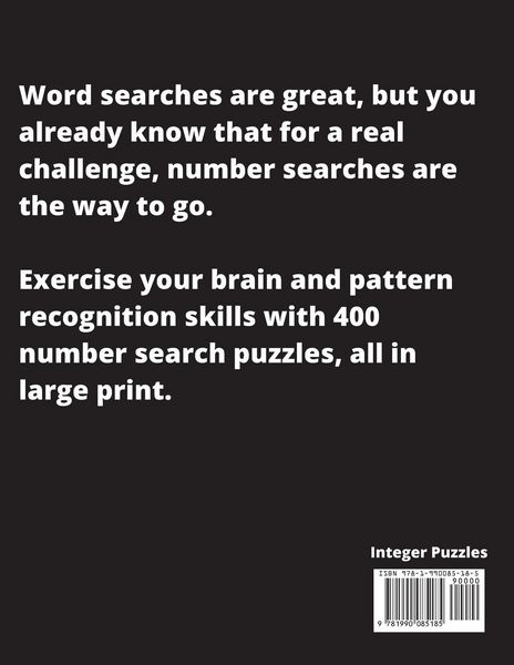 Produktbild: Number Search Puzzle Book