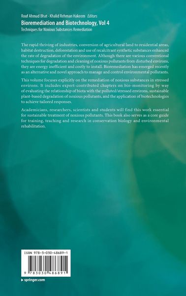 Produktbild: Bioremediation and Biotechnology, Vol 4