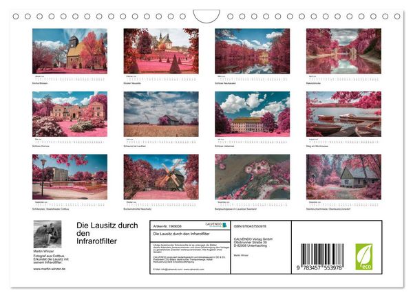 Produktbild: Die Lausitz durch den Infrarotfilter (Wandkalender 2026 DIN A4 quer), CALVENDO Monatskalender