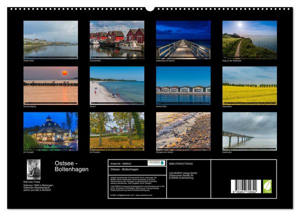 Produktbild: Ostsee - Boltenhagen (hochwertiger Premium Wandkalender 2026 DIN A2 quer), Kunstdruck in Hochglanz