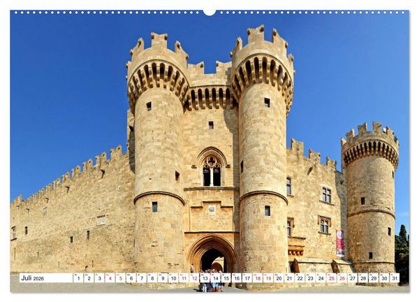 Produktbild: Rhodos - Altstadt mit Charme und Zauber (hochwertiger Premium Wandkalender 2026 DIN A2 quer), Kunstdruck in Hochglanz