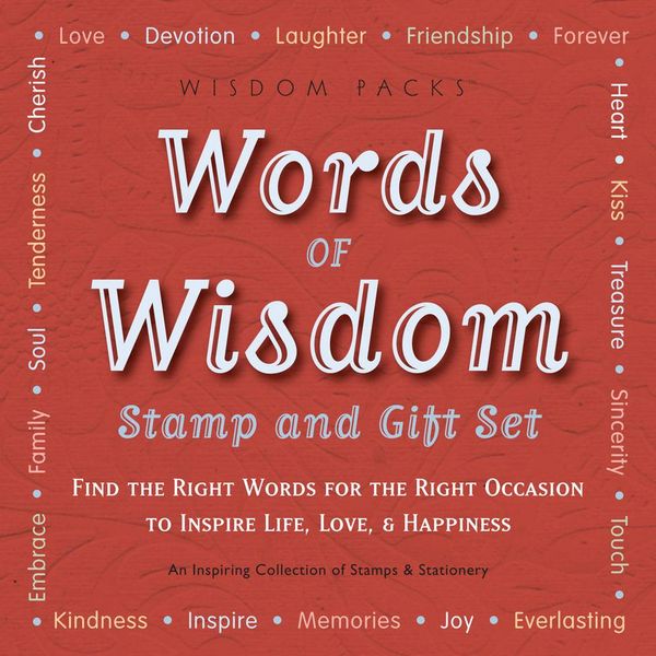 Produktbild: Words of Wisdom Stamp and Gift Set: Find the Right Words for the Right Occasion to Inspire Life, Love, & Happiness [With StationeryWith Rubber StampsW