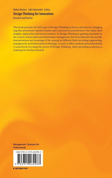 Produktbild: Design Thinking for Innovation