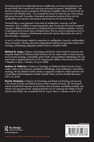 Produktbild: Neoliberalism and Insecurity in Advanced Capitalism
