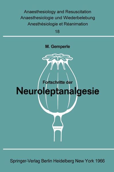 Produktbild: Fortschritte der Neuroleptanalgesie