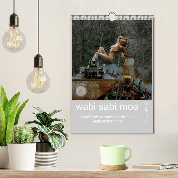 Produktbild: wabi sabi moe - hinrei&szlig;end vergammelt erotisch - Akt/Bodypainting (Wandkalender 2026 DIN A4 hoch), CALVENDO Monatskalender