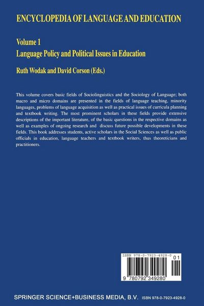 Produktbild: Encyclopedia of Language and Education