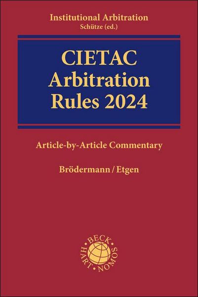 Produktbild: CIETAC Arbitration Rules 2024