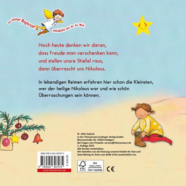 Produktbild: Dein kleiner Begleiter: Das erste Buch vom heiligen Nikolaus