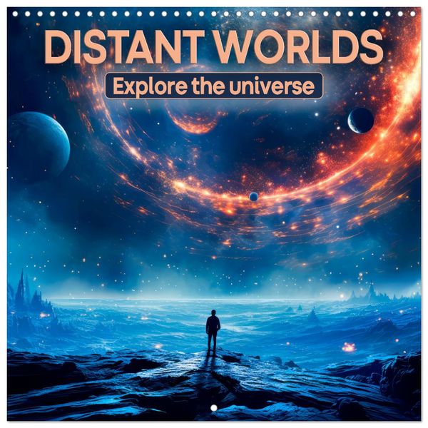 DISTANT WORLDS Explore the universe (Wall Calendar 2026 12 × 12 Inch) CALVENDO 12 Month Wall Calendar