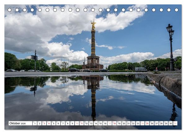 Produktbild: Faszination Berlin - Stadtansichten zwischen Himmel und Spree (Tischkalender 2026 DIN A5 quer), CALVENDO Monatskalender
