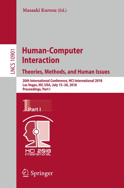 Produktbild: Human-Computer Interaction. Theories, Methods, and Human Issues