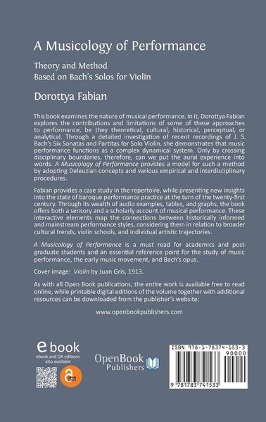 Produktbild: A Musicology of Performance