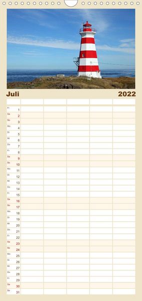 Produktbild: Familienplaner Kanadas Osten (Wandkalender 2022 , 21 cm x 45 cm, hoch)